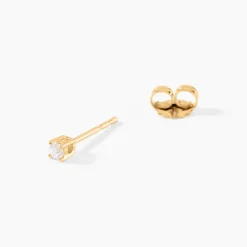 Boucles D'Oreilles Puces Aphrodite Or Jaune Diamant-Histoire d'Or Discount