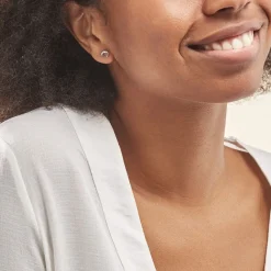 Histoire d'Or Boucles D'oreilles Puces Argent Blanc Sylvan Oxydes De Zirconium