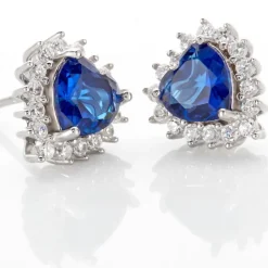 Boucles D'oreilles Puces Argent Blanc Sphinx Pierres-Histoire d'Or Outlet