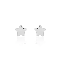 Boucles D'oreilles Puces Astre Argent Blanc-Histoire d'Or New
