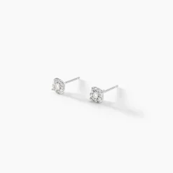 Histoire d'Or Boucles D'oreilles Puces Artemis Or Blanc Diamant