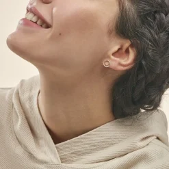 Boucles D'oreilles Puces Atlanta Or Jaune Diamant-Histoire d'Or