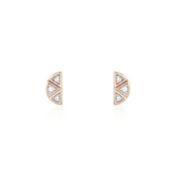 Histoire d'Or Boucles D'oreilles Puces Argent Rose Donella Oxyde De Zirconium