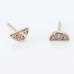 Histoire d'Or Boucles D'oreilles Puces Argent Rose Donella Oxyde De Zirconium