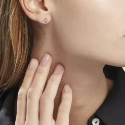 Histoire d'Or Boucles D'oreilles Puces Argent Rose Donella Oxyde De Zirconium