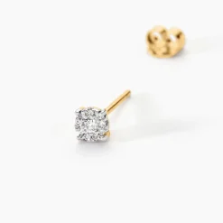 Boucles D'oreilles Puces Artemis Or Jaune Diamants-Histoire d'Or Online