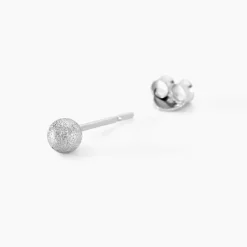 Histoire d'Or Boucles D'oreilles Puces Ayana Argent Blanc