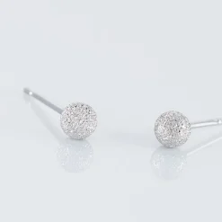 Histoire d'Or Boucles D'oreilles Puces Ayana Argent Blanc