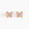 Boucles D'oreilles Puces Anne-lise Argent Rose Oxyde De Zirconium-Histoire d'Or Outlet