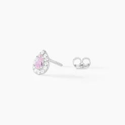 Histoire d'Or Boucles D'oreilles Puces Argent Blanc Tania Oxydes De Zirconium