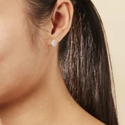 Histoire d'Or Boucles D'oreilles Puces Argent Blanc Tania Oxydes De Zirconium