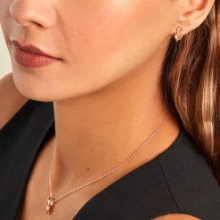 Histoire d'Or Boucles D'oreilles Puces Atieno Argent Rose Oxyde De Zirconium