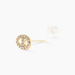 Boucles D'oreilles Puces Antun Or Jaune Diamant-Histoire d'Or Online