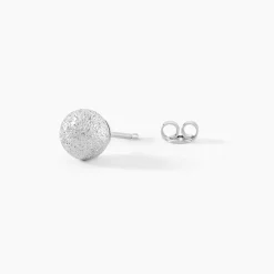 Histoire d'Or Boucles D'oreilles Puces Ayana Argent Blanc