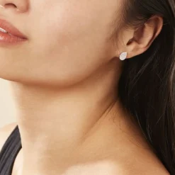 Histoire d'Or Boucles D'oreilles Puces Argent Blanc Tricoria Oxydes De Zirconium