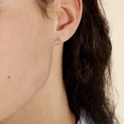 Histoire d'Or Boucles D'oreilles Puces Alphonsine Etoile De Mer