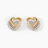 Histoire d'Or Boucles D'oreilles Puces Ablaye Or Jaune Oxyde De Zirconium