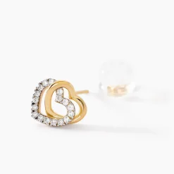 Histoire d'Or Boucles D'oreilles Puces Ablaye Or Jaune Oxyde De Zirconium