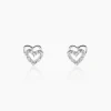 Histoire d'Or Boucles D'oreilles Puces Aoki Argent Blanc Oxyde De Zirconium