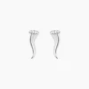 Boucles D'oreilles Puces Amalthee Argent Blanc Oxyde De Zirconium-Histoire d'Or Sale