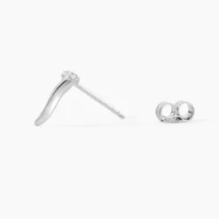 Boucles D'oreilles Puces Amalthee Argent Blanc Oxyde De Zirconium-Histoire d'Or Sale
