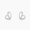 Boucles D'oreilles Puces Arika Argent Blanc Oxyde De Zirconium-Histoire d'Or Online
