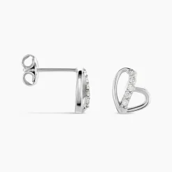 Boucles D'oreilles Puces Arika Argent Blanc Oxyde De Zirconium-Histoire d'Or Online