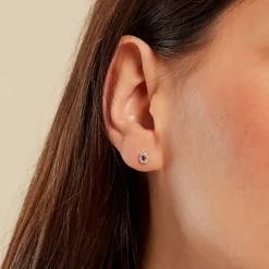 Histoire d'Or Boucles D'oreilles Puces Agostinho Or Jaune Oxyde De Zirconium