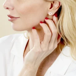 Histoire d'Or Boucles D'oreilles Puces Adelinda Plaqué Or Jaune