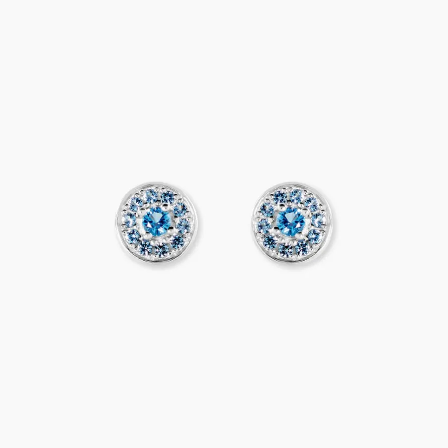 Histoire d'Or Boucles D'oreilles Puces Auxana Argent Blanc Oxyde De Zirconium