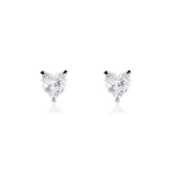 Boucles D'oreilles Puces Argent Blanc Schull Oxydes De Zirconium-Histoire d'Or Sale