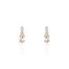 Histoire d'Or Boucles D'oreilles Puces Antonia Or Rose Morganite Et Diamant