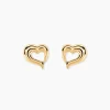 Histoire d'Or Boucles D'oreilles Puces Anne-maudae Coeurs Or Jaune
