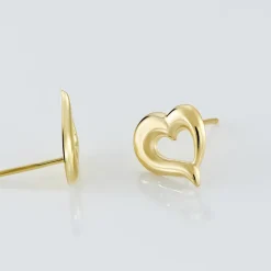 Histoire d'Or Boucles D'oreilles Puces Anne-maudae Coeurs Or Jaune