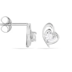 Histoire d'Or Boucles D'oreilles Puces Alou Argent Blanc Oxyde De Zirconium