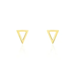 Boucles D'oreilles Puces Anne-berengere Triangle Or Jaune-Histoire d'Or Online