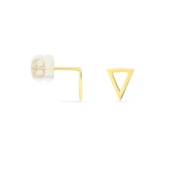 Boucles D'oreilles Puces Anne-berengere Triangle Or Jaune-Histoire d'Or Online
