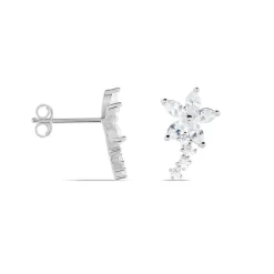 Histoire d'Or Boucles D'oreilles Puces Argent Blanc Florencio Oxydes De Zirconium