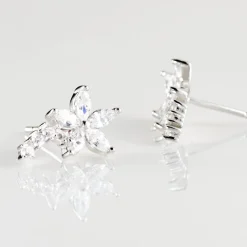 Histoire d'Or Boucles D'oreilles Puces Argent Blanc Florencio Oxydes De Zirconium