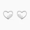 Histoire d'Or Boucles D'oreilles Puces Argent Blanc Shelan Oxydes De Zirconium