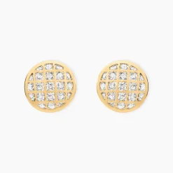 Histoire d'Or Boucles D'Oreilles Puces Adonijah Or Bicolore