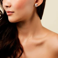 Histoire d'Or Boucles D'Oreilles Puces Adonijah Or Bicolore