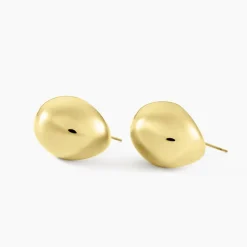 Boucles D'oreilles Puces Adoree Acier Jaune-Histoire d'Or Best