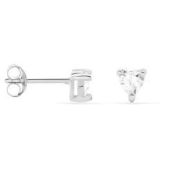 Boucles D'oreilles Puces Breana Argent Blanc Oxyde De Zirconium-Histoire d'Or Best