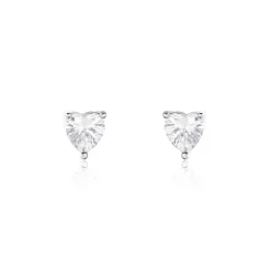Histoire d'Or Boucles D'oreilles Puces Breana Argent Blanc Oxyde De Zirconium
