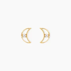 Histoire d'Or Boucles D'Oreilles Puces Brent Or Jaune Oxyde De Zirconium