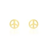 Boucles D'oreilles Puces Bilal Peace Or Jaune-Histoire d'Or Clearance