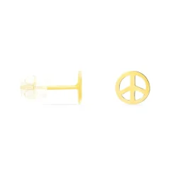 Boucles D'oreilles Puces Bilal Peace Or Jaune-Histoire d'Or Clearance