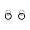 Histoire d'Or Boucles D'oreilles Puces Bella Or Blanc Diamant