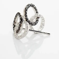 Histoire d'Or Boucles D'oreilles Puces Bella Or Blanc Diamant